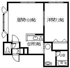 CELES(1LDK/1階)の間取り写真