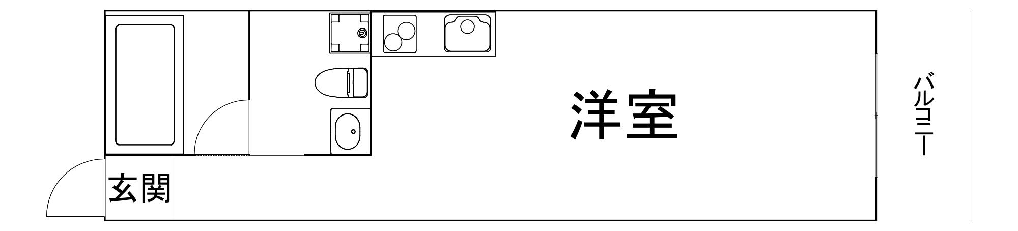 WK TAMATUKURI(ワンルーム/6階)の間取り写真