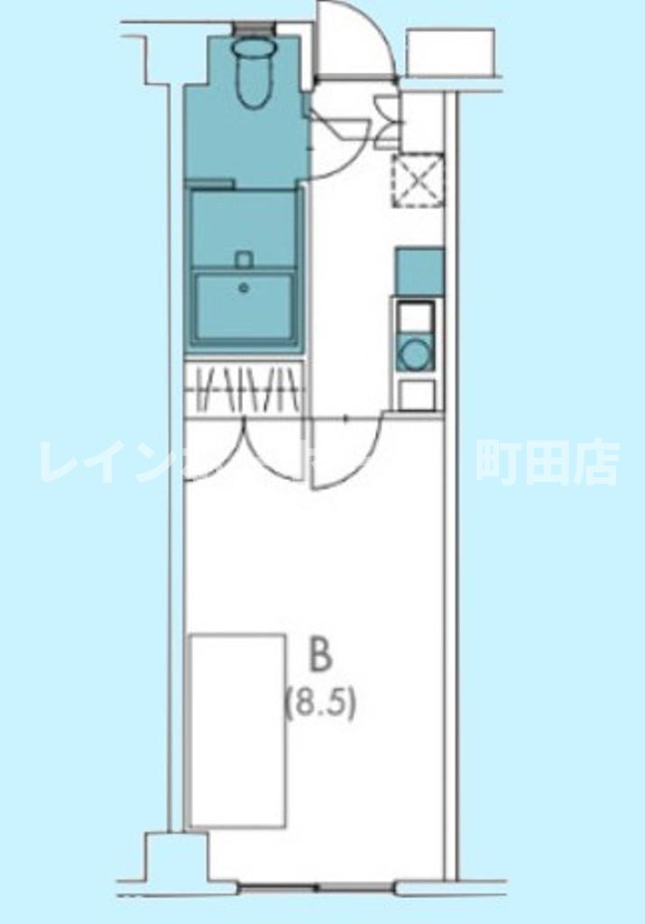 まちのもり本町田(1K/1階)の間取り写真