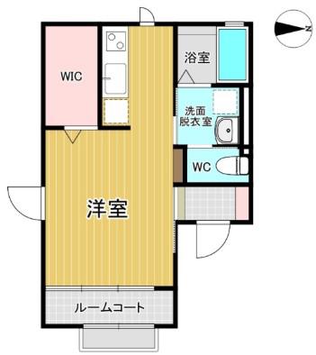 ブルーノSAKURAI(ワンルーム/1階)の間取り写真