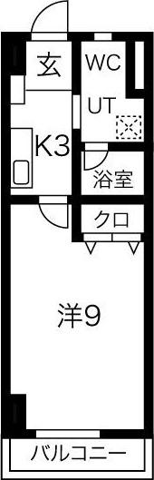 グレース篠木V(1K/2階)の間取り写真