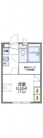 レオパレス追分(1K/1階)の間取り写真