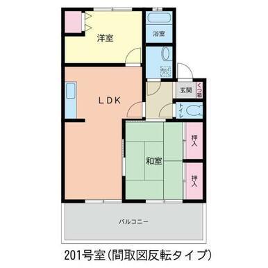 アパートメントチャルコ(3DK/1階)の間取り写真