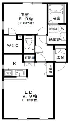 ココ・ルアナ(1SLDK/2階)の間取り写真