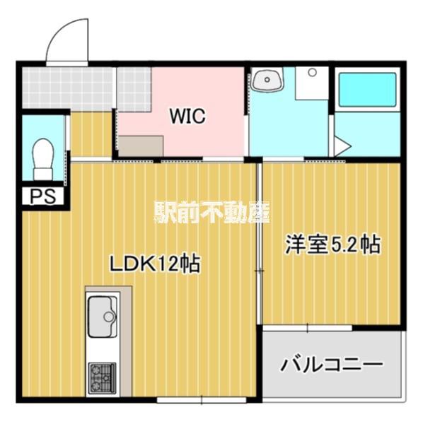 T-REGNO荒木(1LDK/3階)の間取り写真