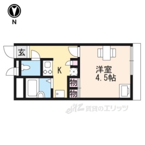 レオパレスT&SⅡ(1K/1階)の間取り写真