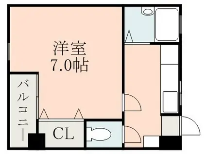 イモーレ真砂(1K/5階)の間取り写真