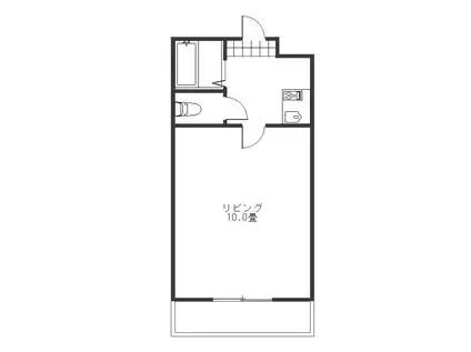 チェスナットガーデン(1K/2階)の間取り写真