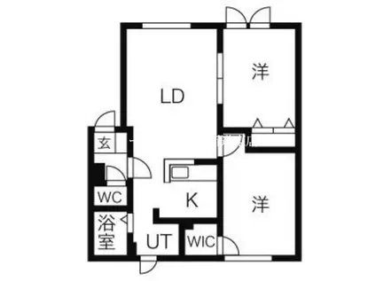 サンライズ21(2LDK/2階)の間取り写真