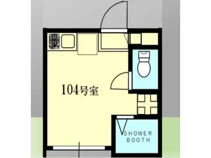 RIX中目黒(1K/1階)の間取り写真