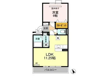 フォルマート(1LDK/2階)の間取り写真