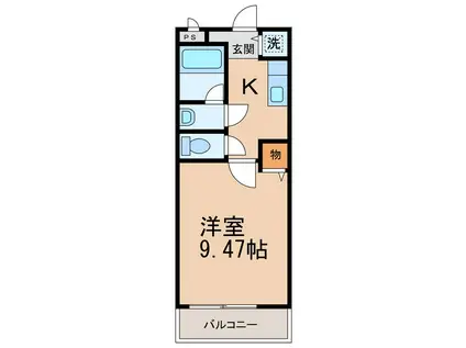 フジパレス小松原(1K/2階)の間取り写真