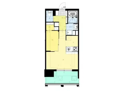 ブランスタイル博多II(1LDK/9階)の間取り写真