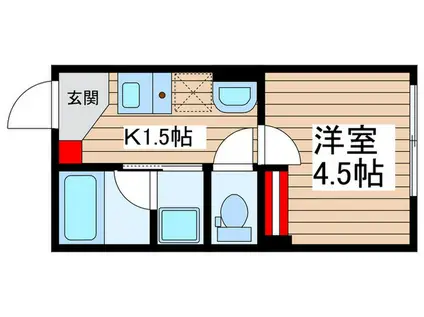 AIRLIX南千住(1K/3階)の間取り写真