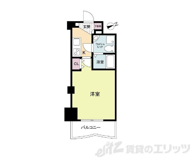 セレニテ新大阪弐番館(1K/15階)の間取り写真
