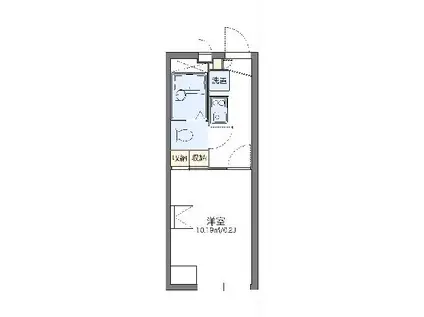 レオパレスRED ECHO(1K/2階)の間取り写真