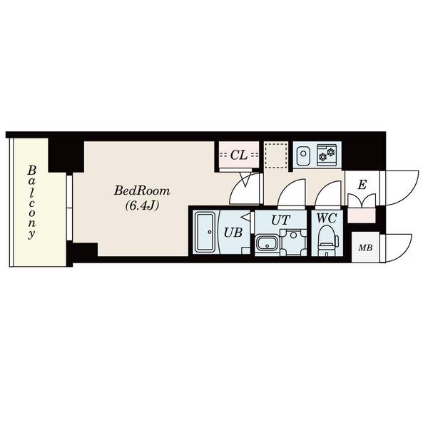 S-RESIDENCE熱田(1K/3階)の間取り写真