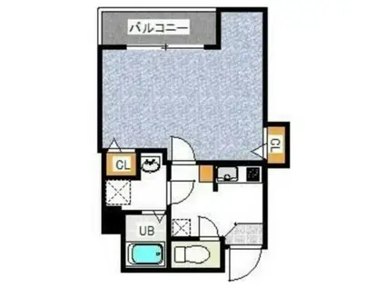 セントハウス横川 402(1K/4階)の間取り写真