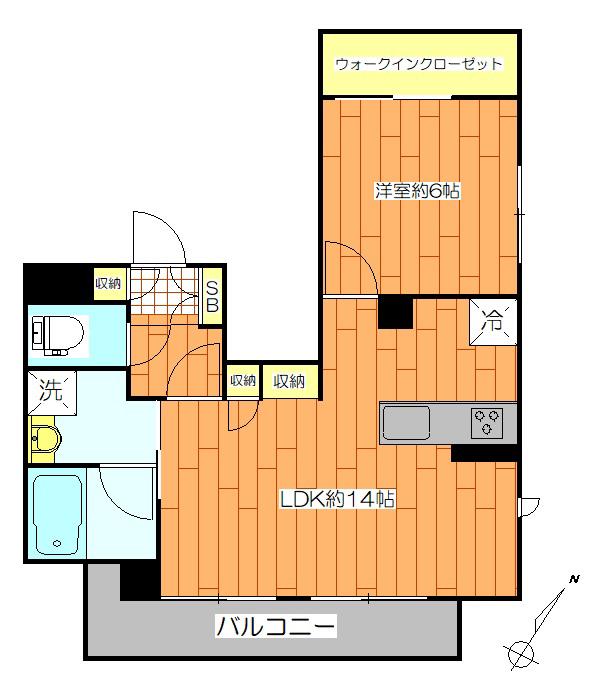 VILLAGE DES DRAGONS(1LDK/3階)の間取り写真