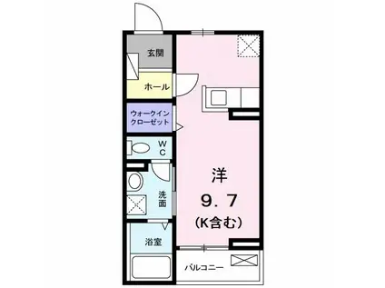 サビーフクホー(ワンルーム/2階)の間取り写真