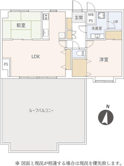 V.I.Pロイヤル氷川台(2LDK/11階)の間取り写真