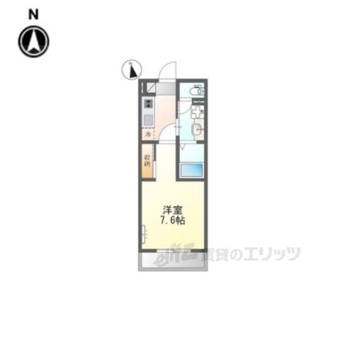 LALLURE御幸町(1K/3階)の間取り写真