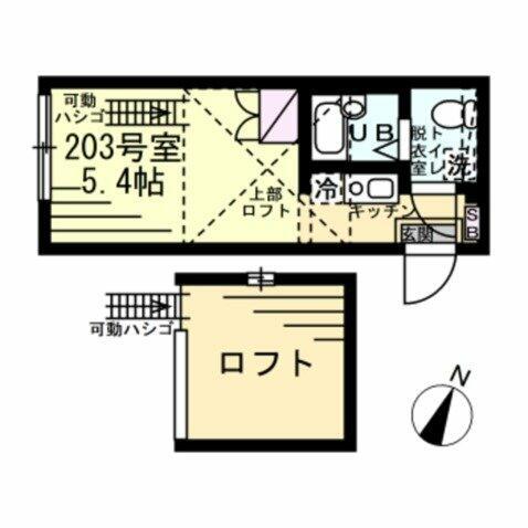ヨコハマ‐テラス金沢文庫(ワンルーム/2階)の間取り写真