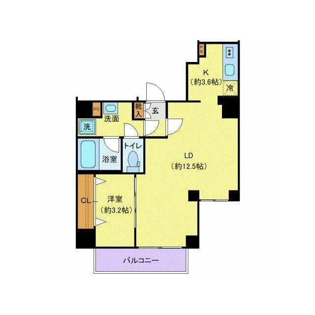 ディアレイシャス南砂町 部屋番号501(1LDK/5階)の間取り写真