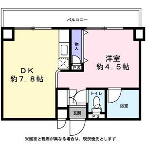 サンライズコート(1DK/3階)の間取り写真