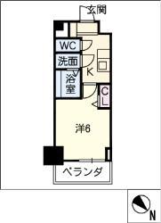 アステリ鶴舞テーセラ(1K/9階)の間取り写真