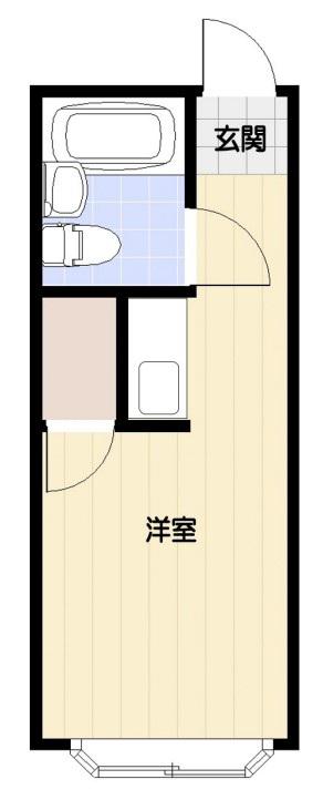 パレス池袋(ワンルーム/2階)の間取り写真