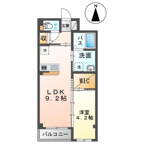 EPIC HEIM(1LDK/1階)の間取り写真