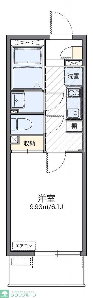 レオネクストアーカイブIII(1K/1階)の間取り写真