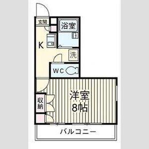 埼玉新都市交通伊奈線 羽貫駅 徒歩15分 3階建 築29年(1K/3階)の間取り写真