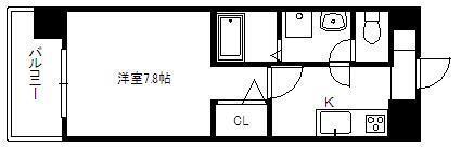 さくら館(1K/4階)の間取り写真