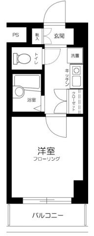 ヴェルステージ大森西(1K/3階)の間取り写真
