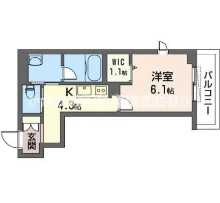 ソラリア(1K/3階)の間取り写真