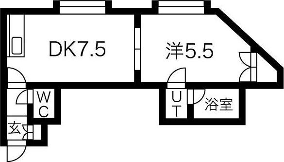 メゾン・ド・カミュ(1DK/3階)の間取り写真