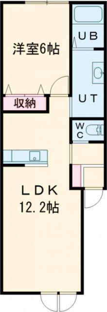 DIO5・2(1LDK/1階)の間取り写真