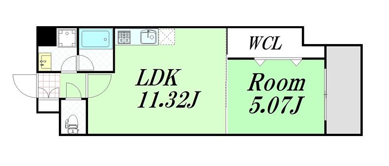 きーとすはうす(1LDK/2階)の間取り写真