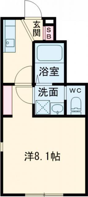 レクエルドI(1K/1階)の間取り写真