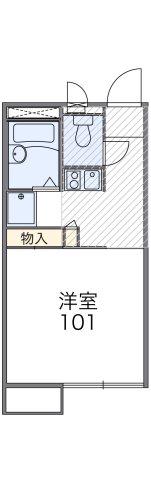 レオパレスアムール(1K/2階)の間取り写真