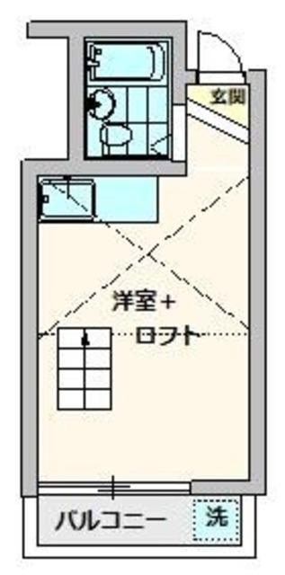 パレス朝志ヶ丘(ワンルーム/2階)の間取り写真