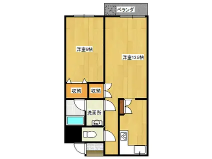 STハイツ(1LDK/2階)の間取り写真