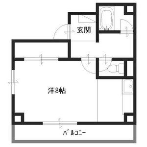 メゾン白鷺(ワンルーム/4階)の間取り写真