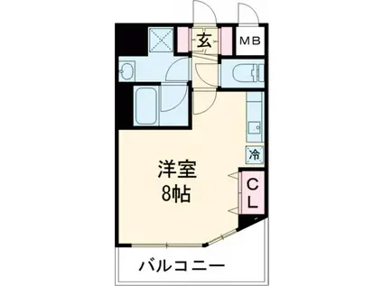 CITY SPIRE 名駅北(ワンルーム/2階)の間取り写真