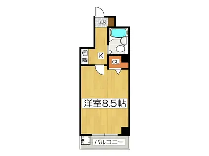 グレースコーポ大塚(1K/1階)の間取り写真