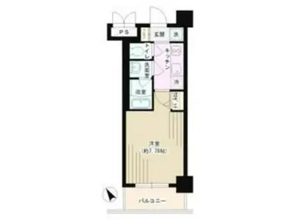 アドバンス相模原(1K/7階)の間取り写真