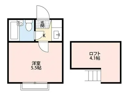 コーポ巣鴨A棟(1K/1階)の間取り写真