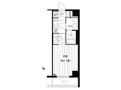 PORTOPARTIREYOKOHAMA(1K/7階)の間取り写真